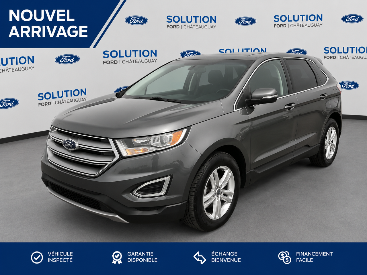 Gray 2016 Ford Edge SUV / Crossover All-Wheel Drive Automatic