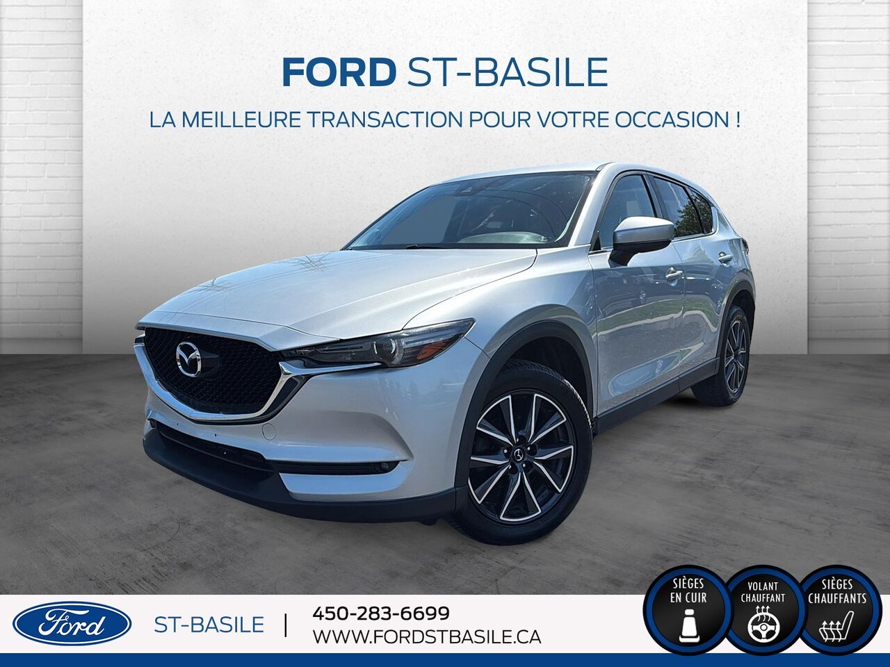 Silver 2017 Mazda CX-5 GT AWD SUV / Crossover Automatic