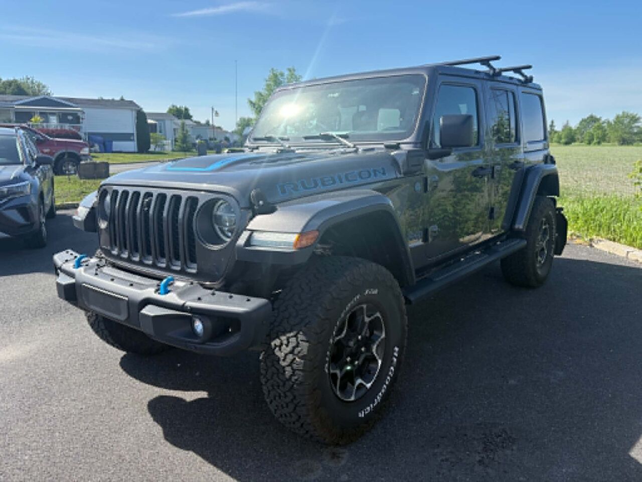 Gray 2021 Jeep Wrangler 4xe Rubicon 4WD SUV / Crossover Four-Wheel Drive Automatic