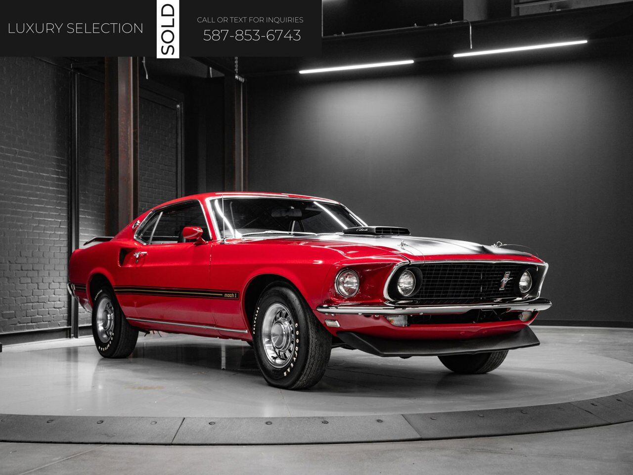 Ford mustang mach 1 r code 428 scj 1969